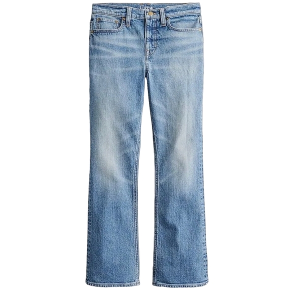 J. Crew 10" Demi Boot Crop Jeans High Rise Stretch Flora Wash 28 - Picture 9 of 9